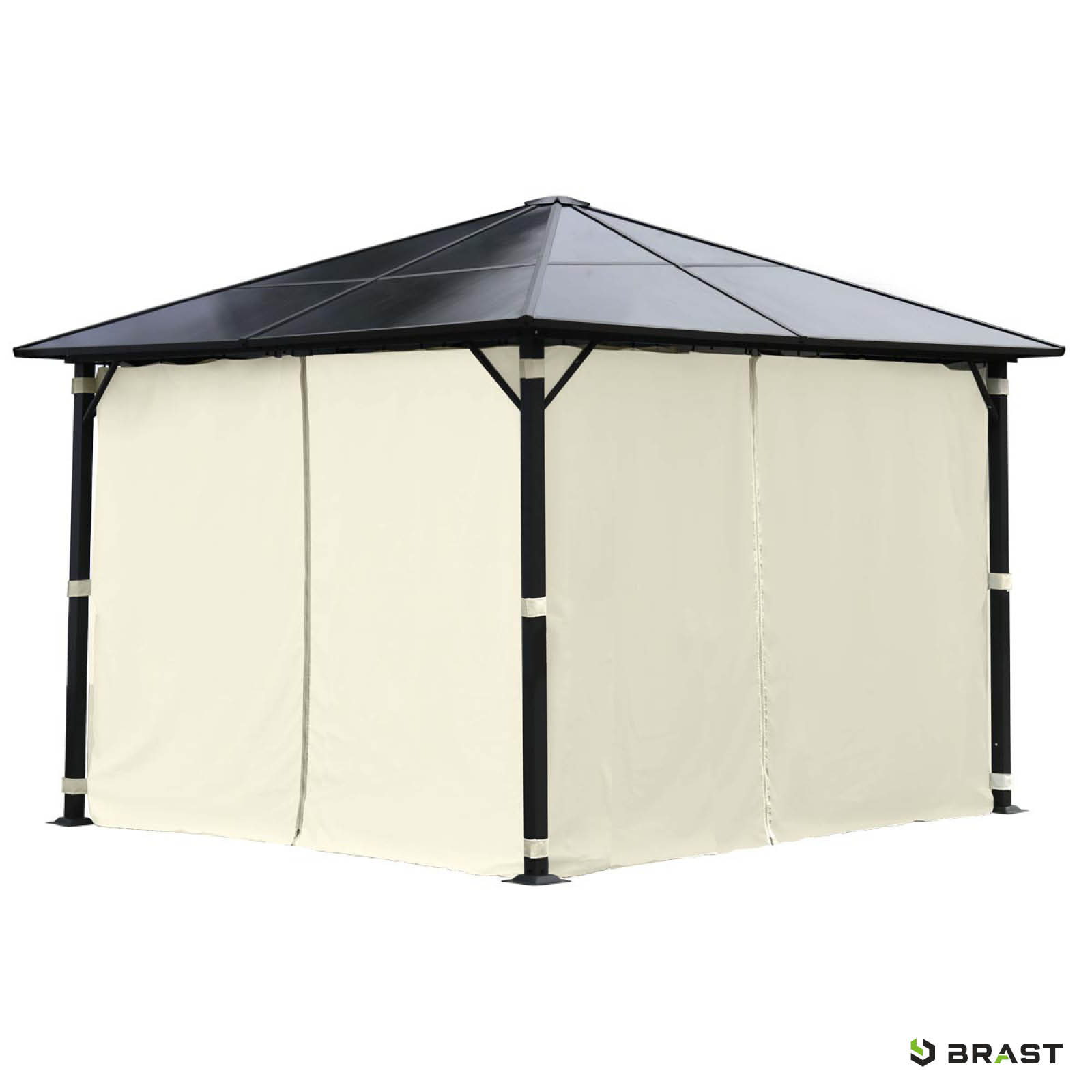 BRAST Alu Gartenpavillon SUMMERDREAM 3x3m beige