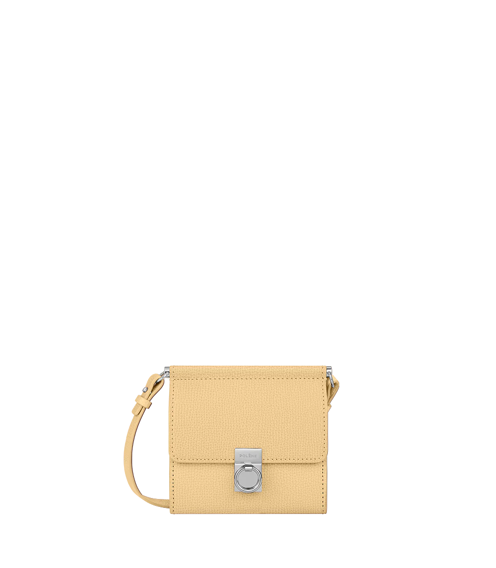 Numéro Sept Crossbody Wallet - Textured Wheat