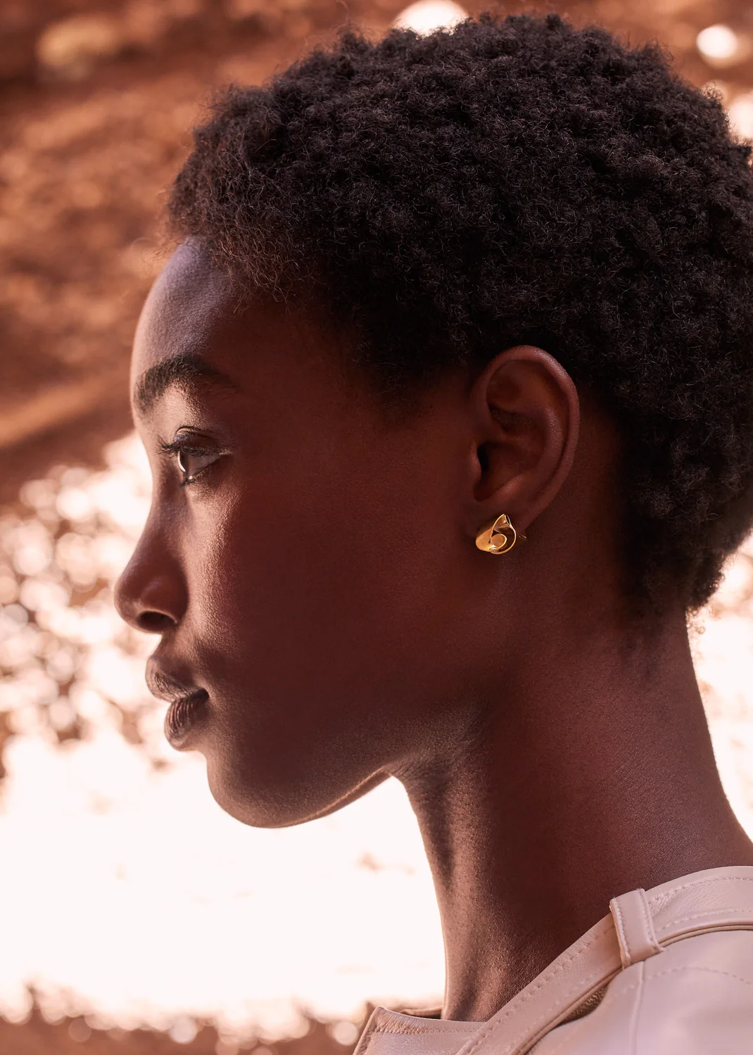 Éole Stud Earrings-Edition 24 carat gold gilded