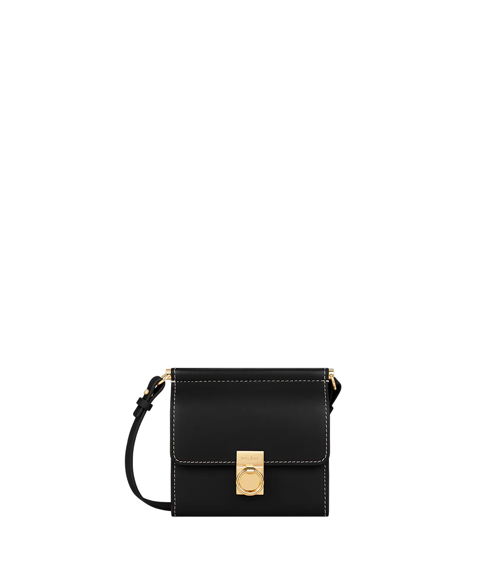 Numéro Sept Crossbody Wallet - Smooth Black