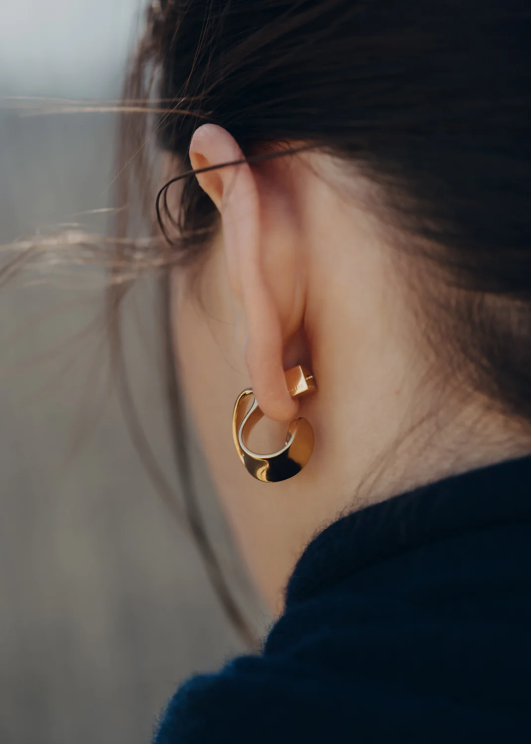 Éole Curled Earrings-Edition gilded edition