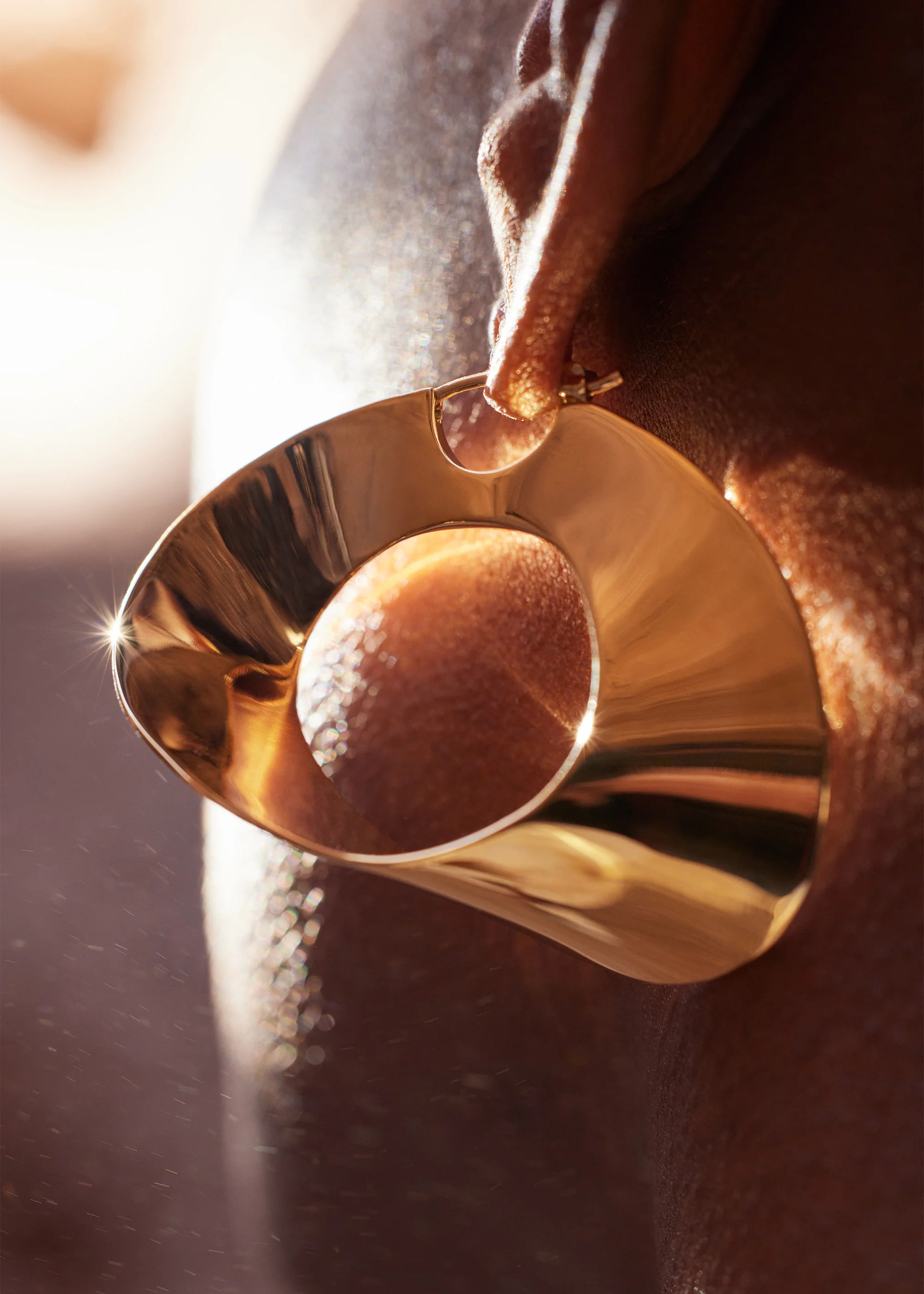 Éole Hoop Earrings-Edition 24 carat gold gilded