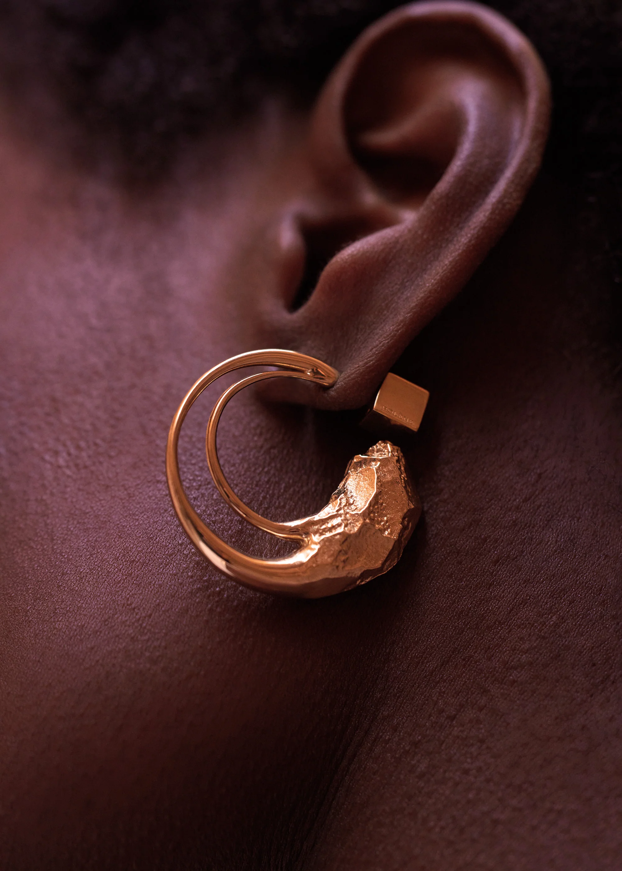 Eroz Hoop Earrings-Edition 24 carat gold gilded