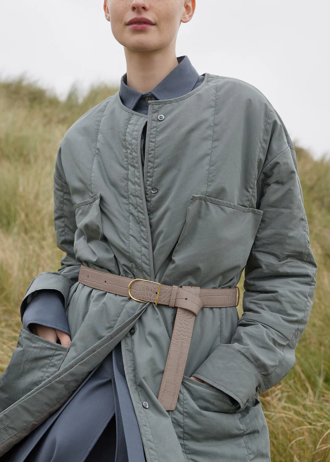 Umi Belt-Edition Taupe Croco