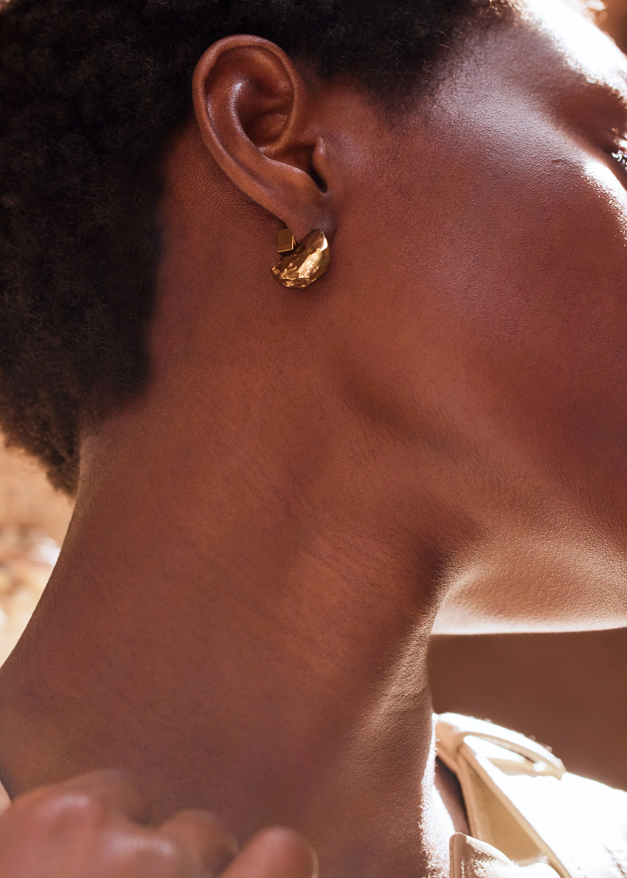 Eroz Stud Earrings-Edition 24 carat gold gilded