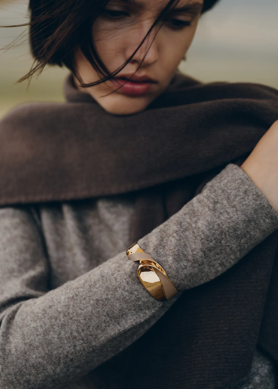 Éole Cuff-Edition Taupe Leather