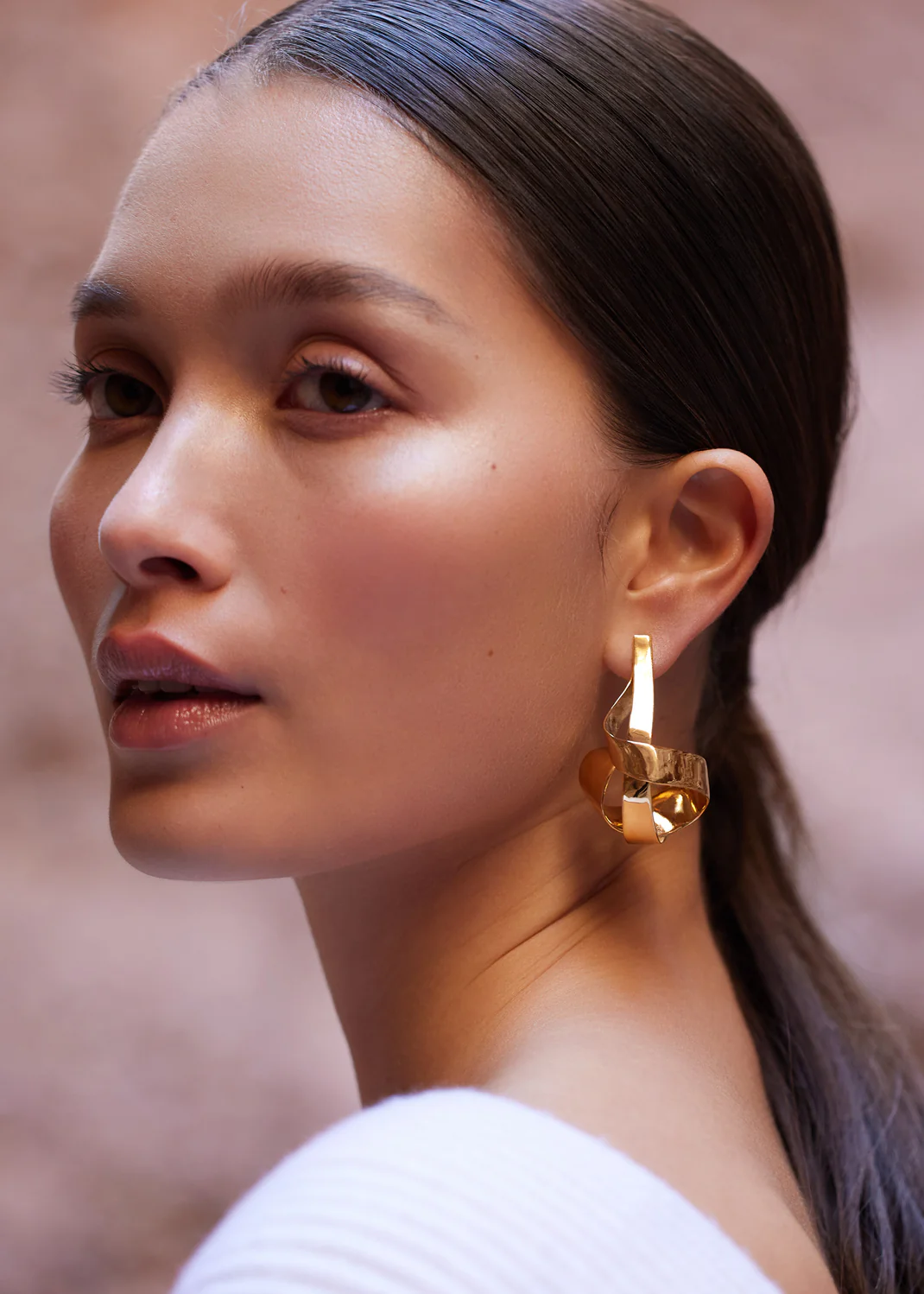 Éole Spiral Earrings-Edition gilded