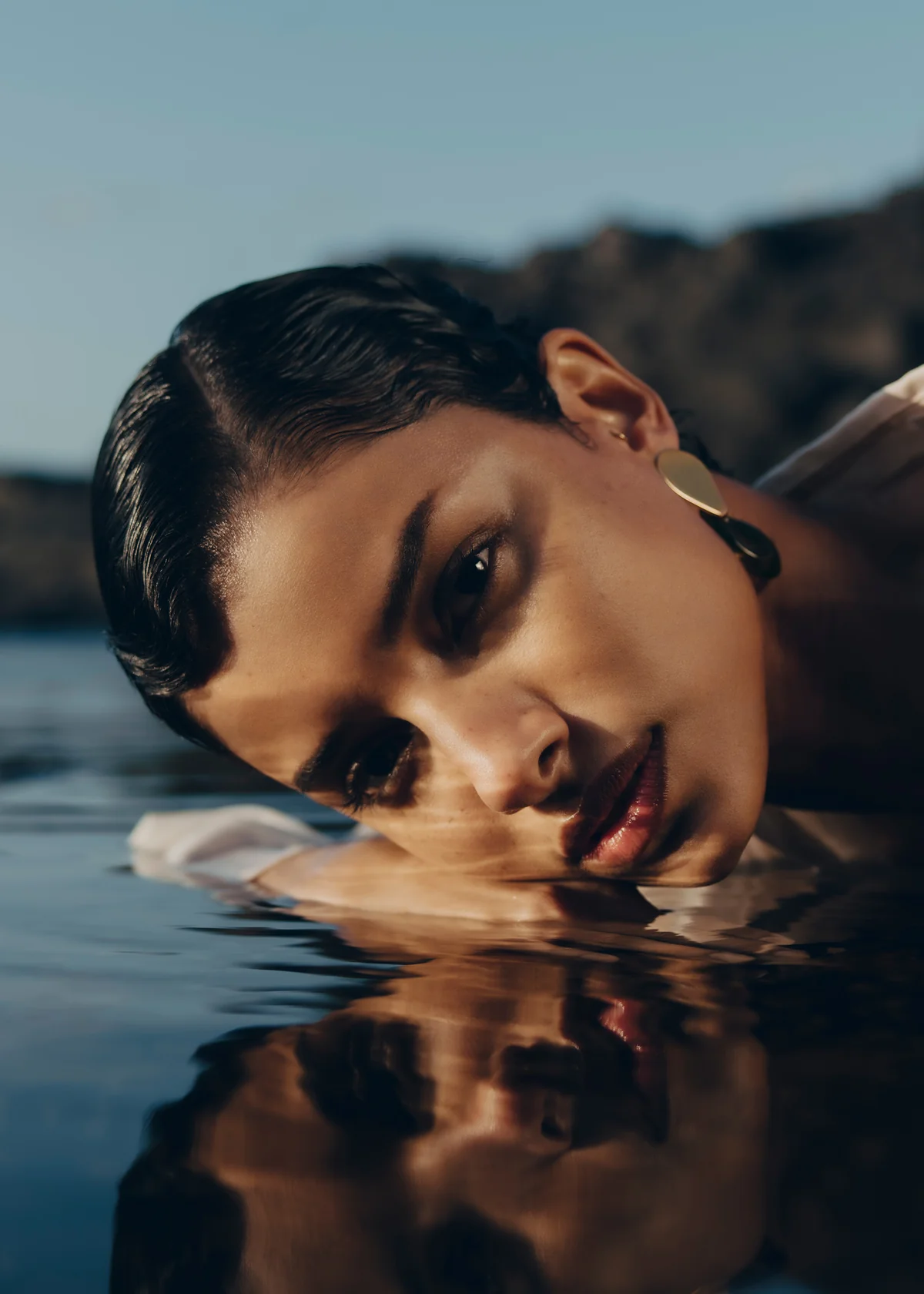 Earrings Naé-Edition Smoked glass