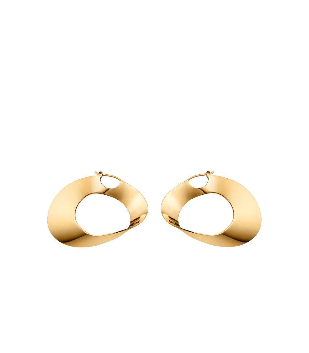 Éole Hoop Earrings-Edition 24 carat gold gilded