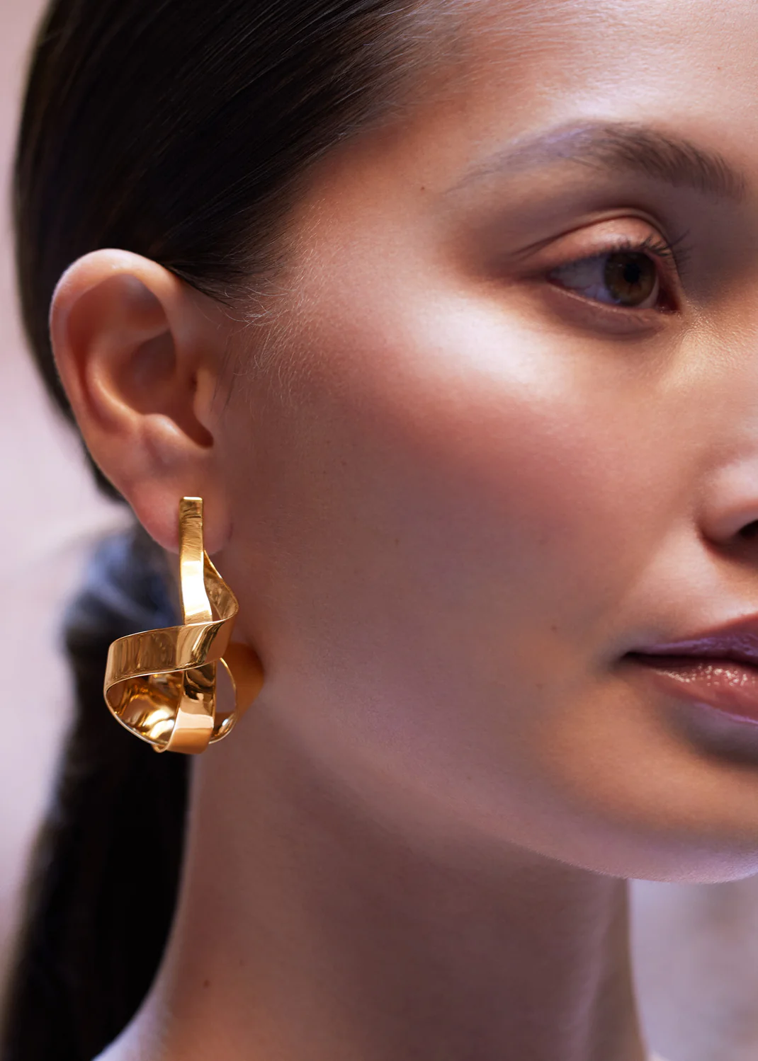 Éole Spiral Earrings-Edition gilded