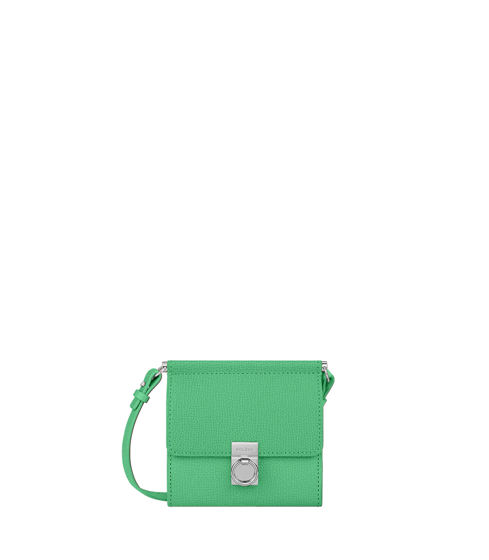 Numéro Sept Crossbody Wallet - Textured Chlorophyl