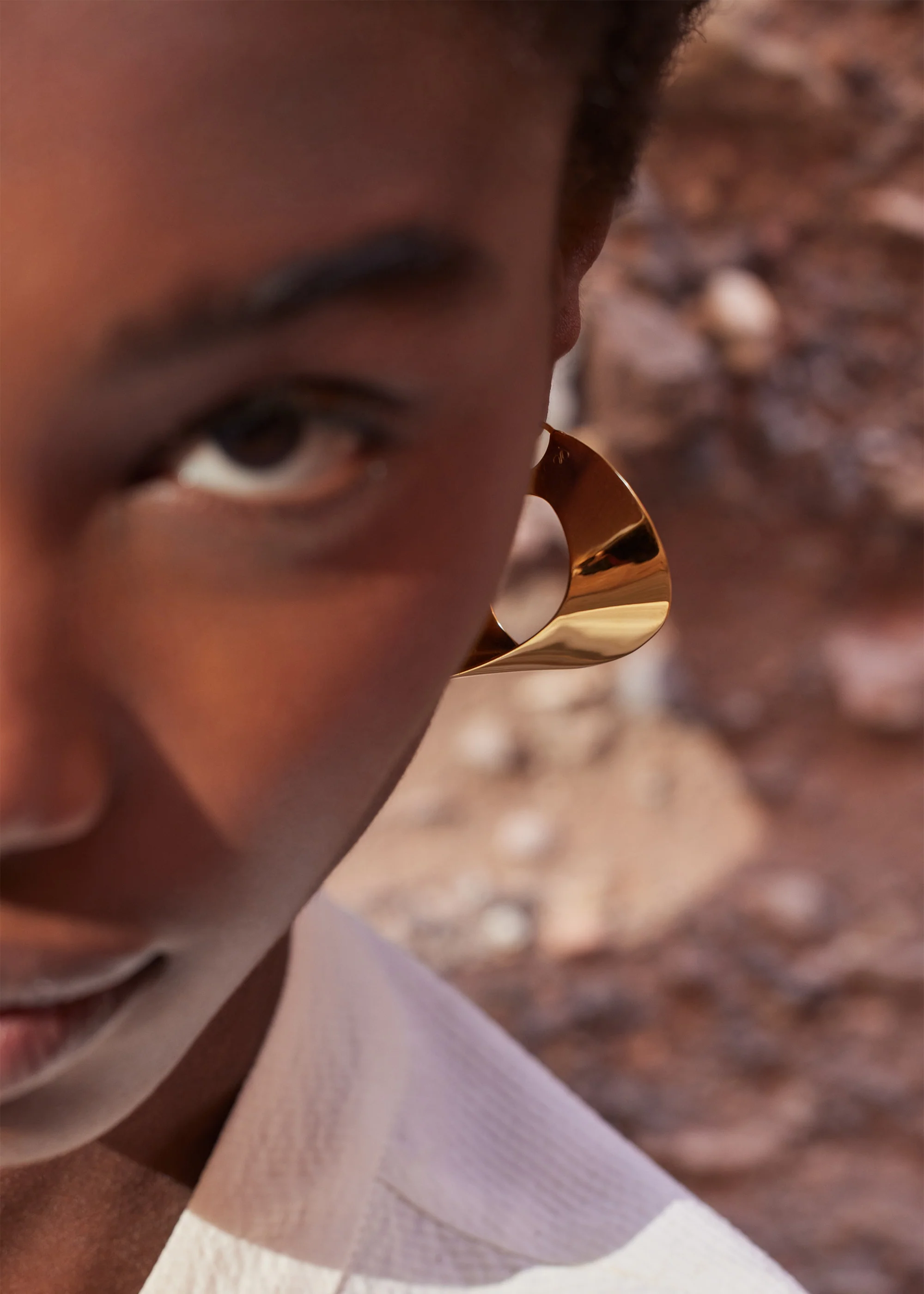 Éole Hoop Earrings-Edition 24 carat gold gilded