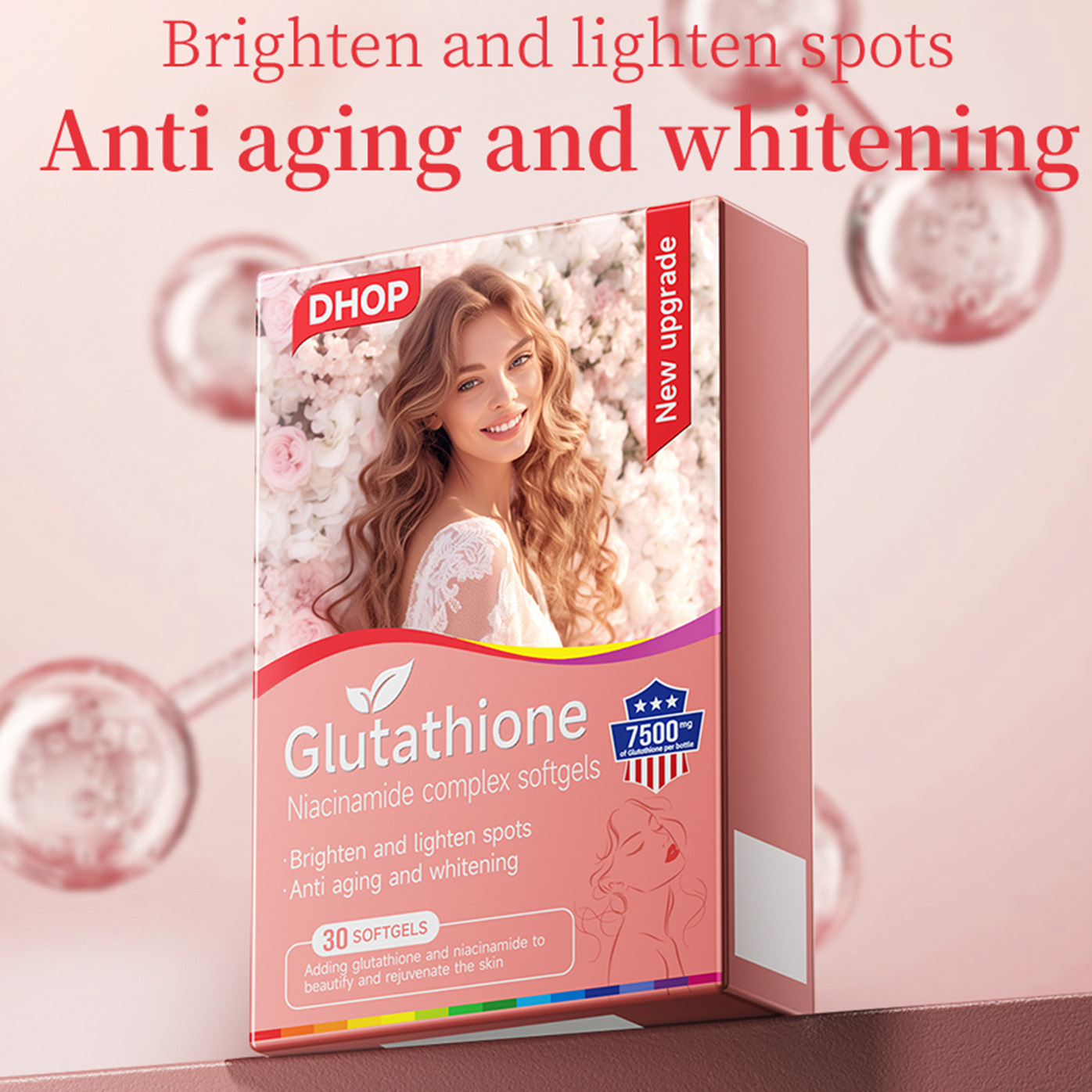 Glutathione Niacinamide Skin Brightening Complex Softgels