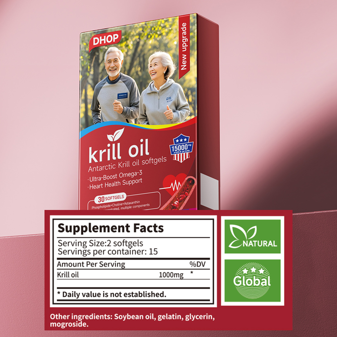 Antarctic Krill Oil Softgelss – Heart & Brain Shield