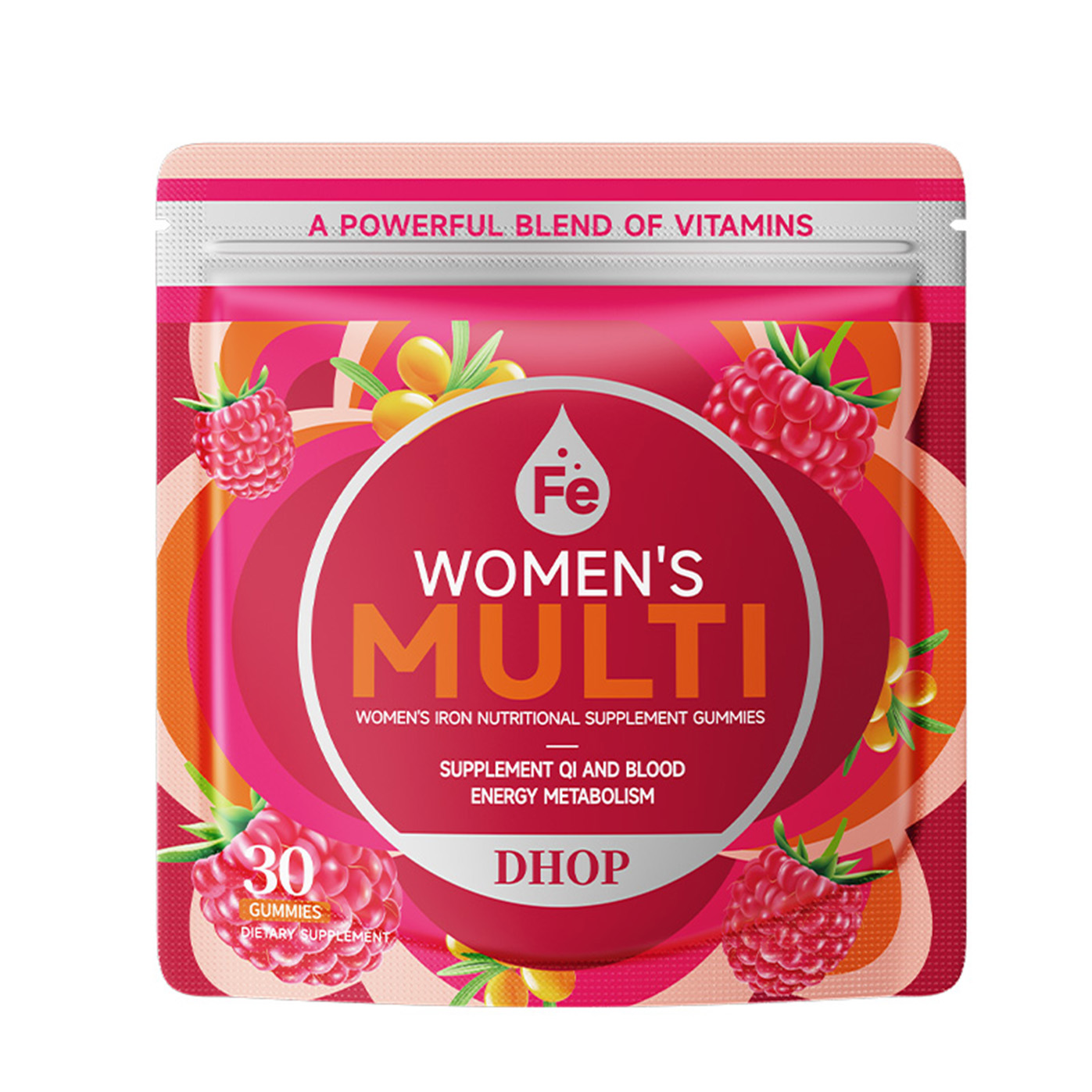 Natural Iron Supplement Gummies for Women