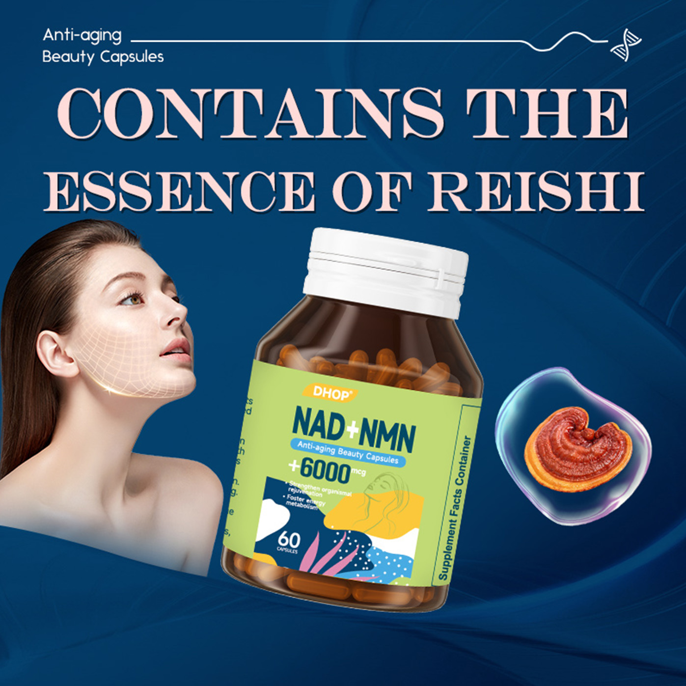 Nad+Nmn+Anti-aging Beauty Capsules