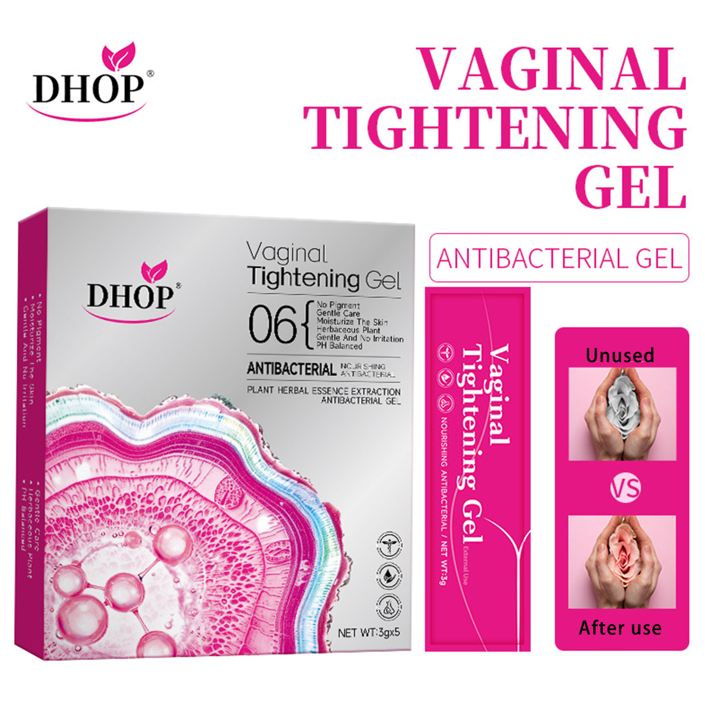 Vaginal Heathy Antibacterial Gel