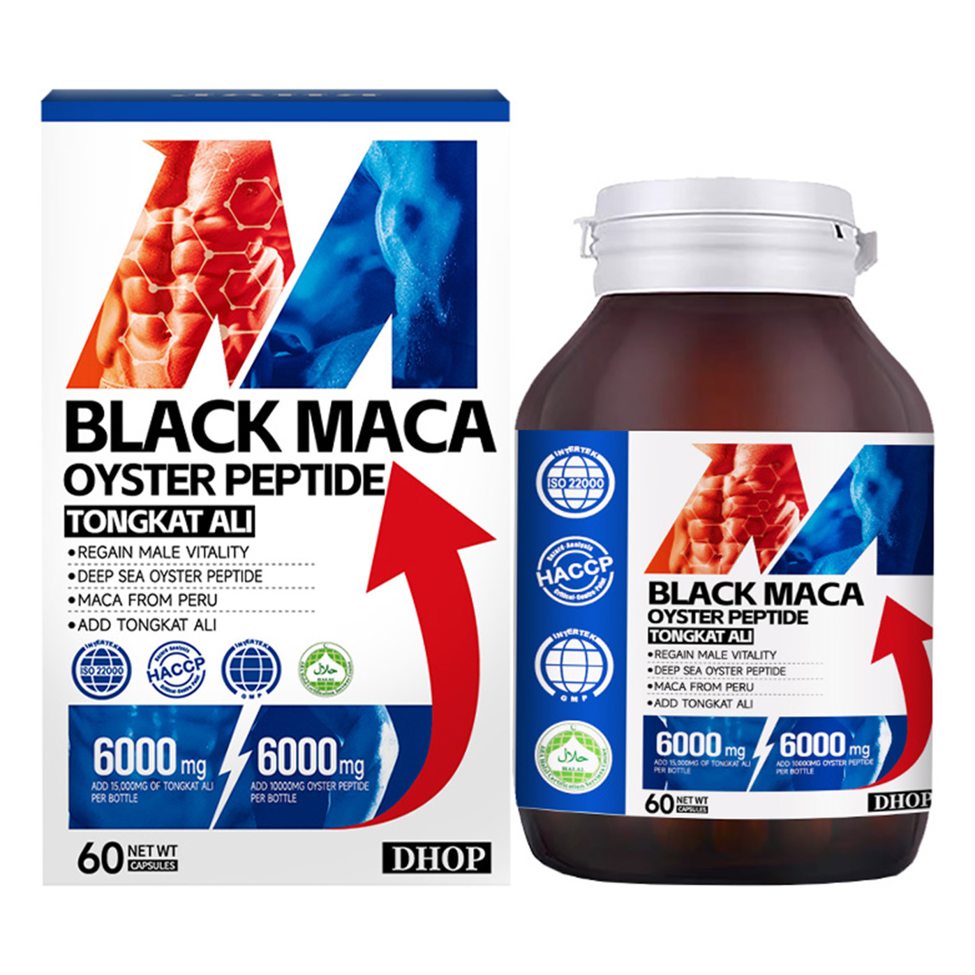 Black Maca Oyster Peptide Tongkat Ali Capsule