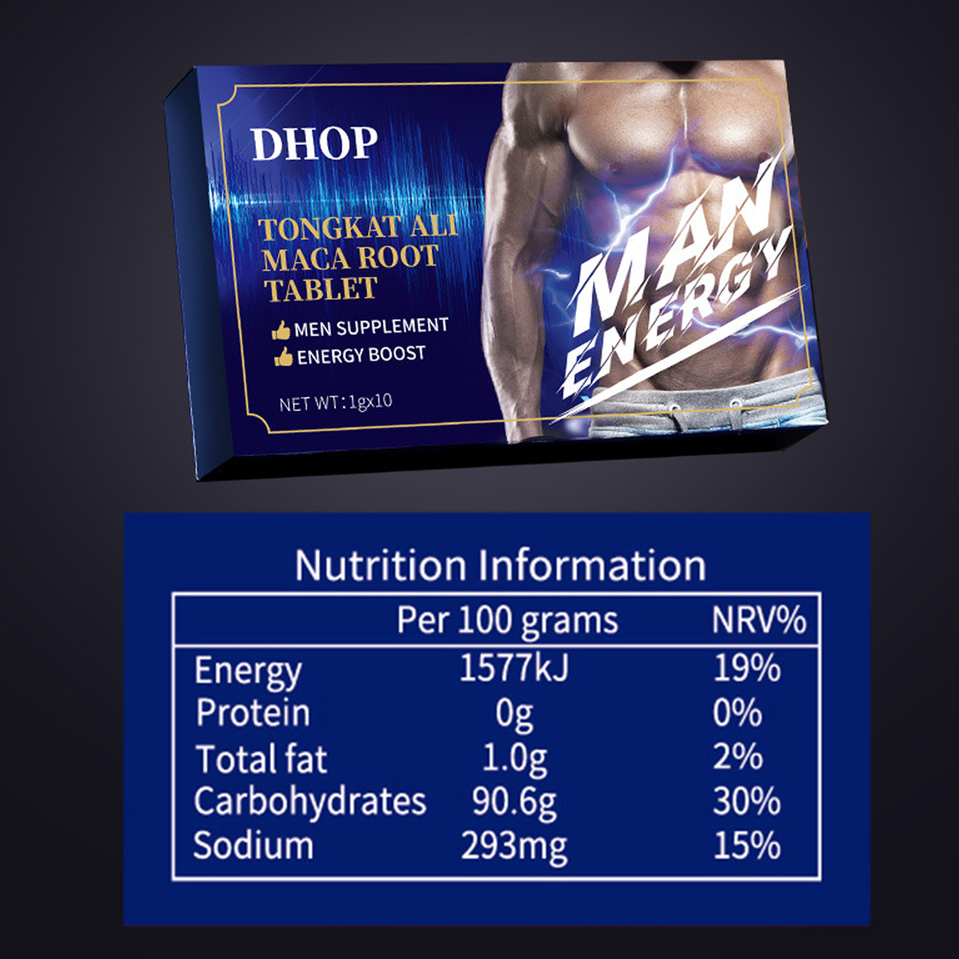 Tongkat Ali & Maca Root Complex – Ultimate Male Vitality Support