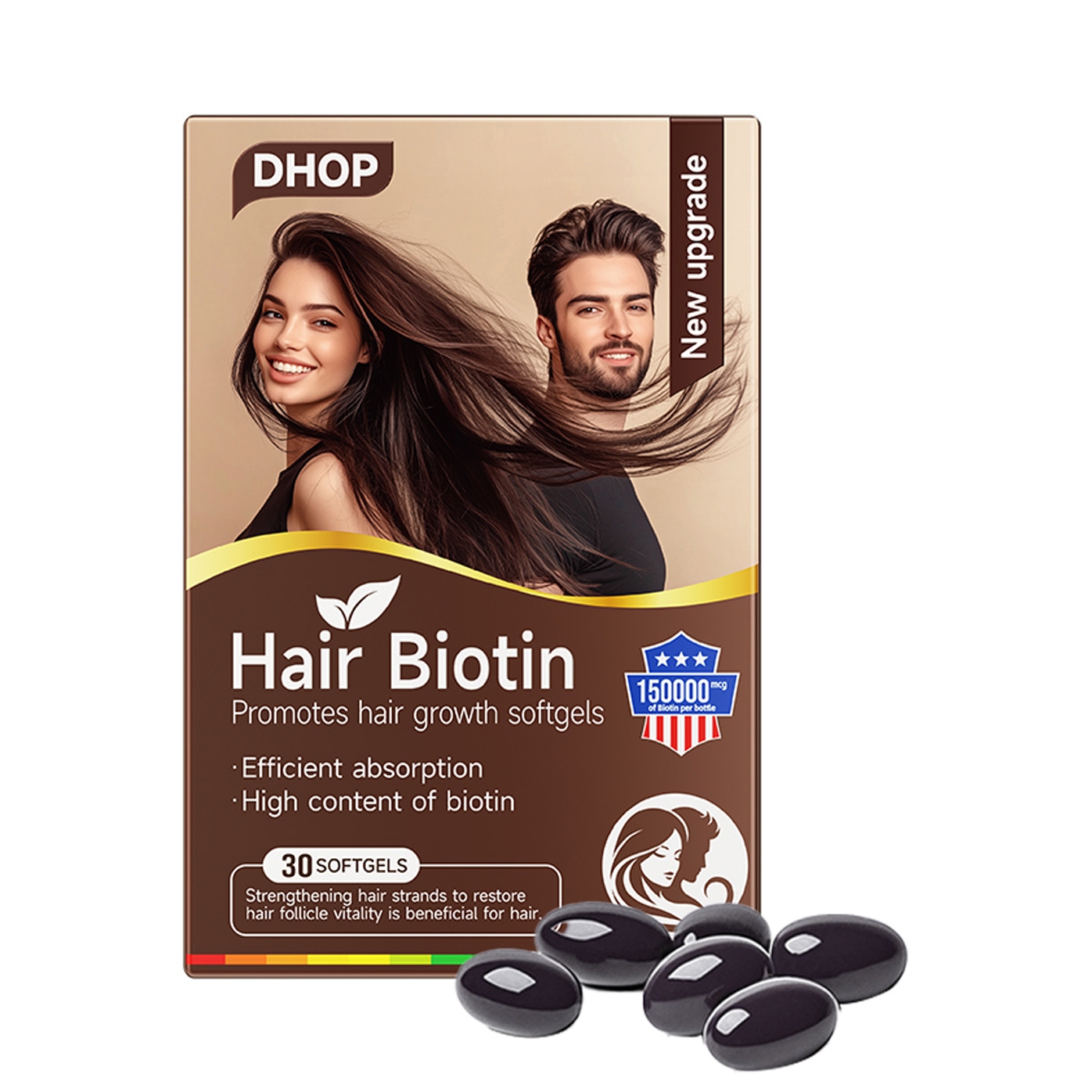 Hair Biotin Softgels for Hair Growth