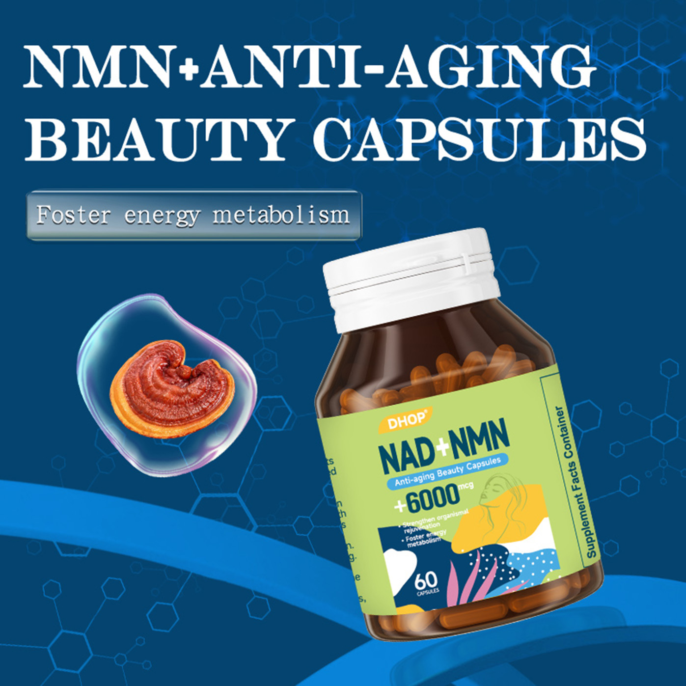 Nad+Nmn+Anti-aging Beauty Capsules
