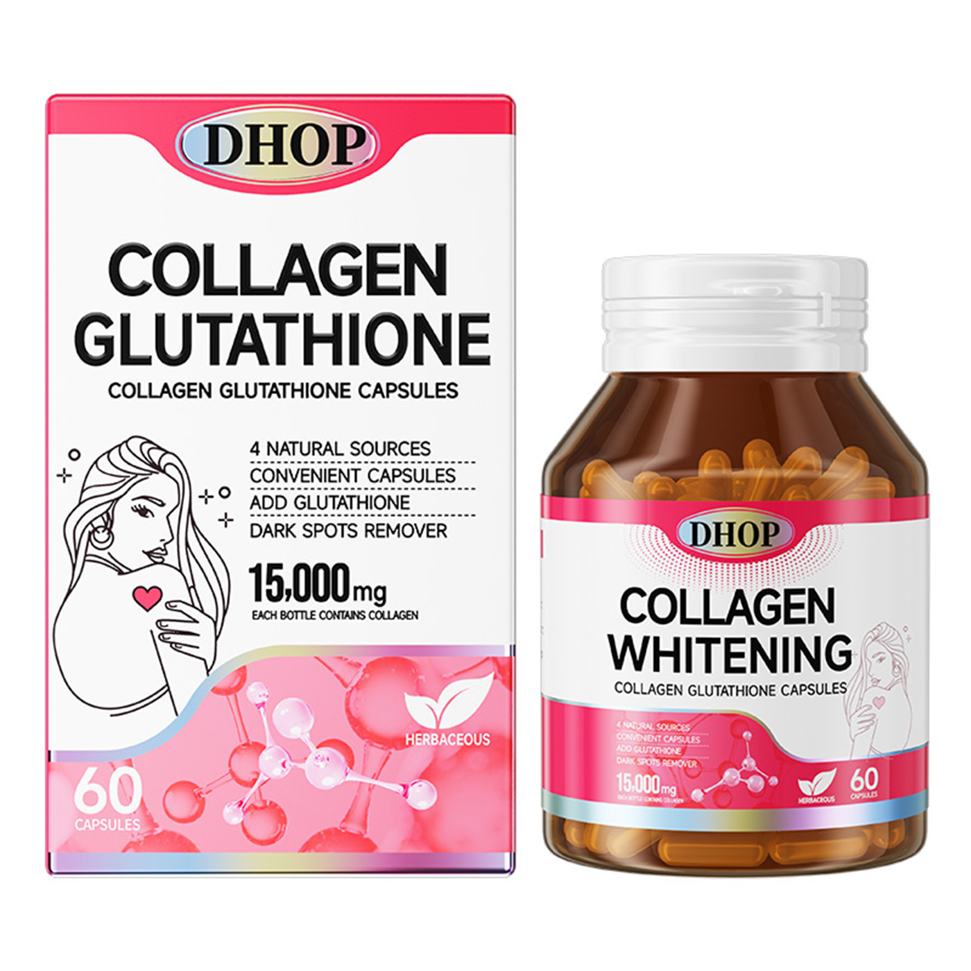 Collagen Glutathione Capsules(60pcs)