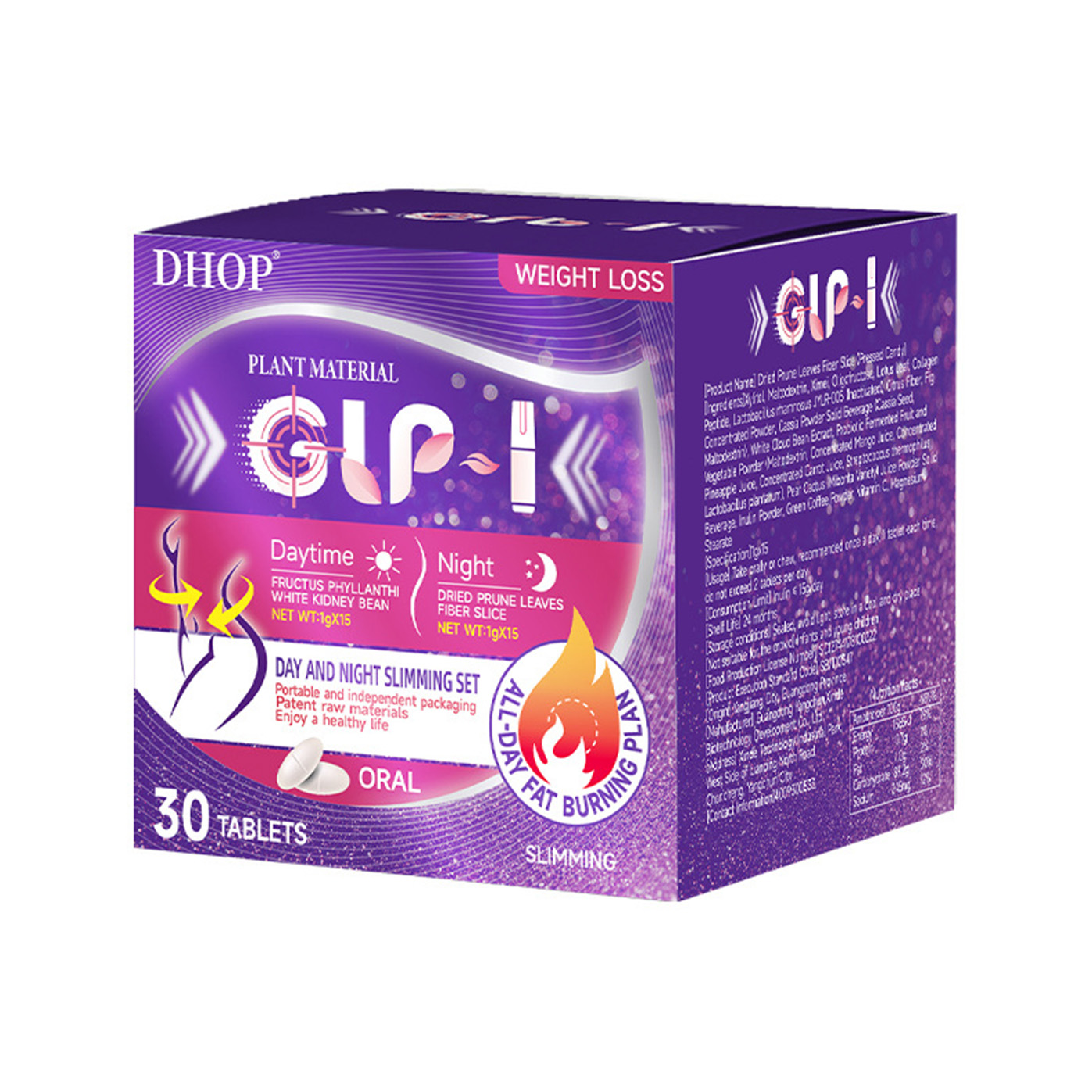 Weight Loss Meal Set with Goji Berries White Kidney Beans & Pomegranate Leaf Fiber Tablets