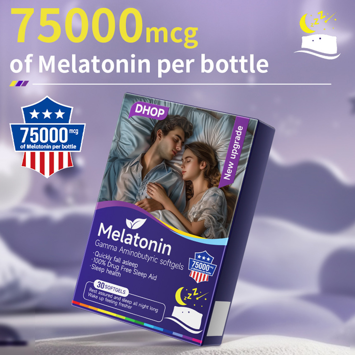 Melatonin Gamma Aminobutyric Softgels