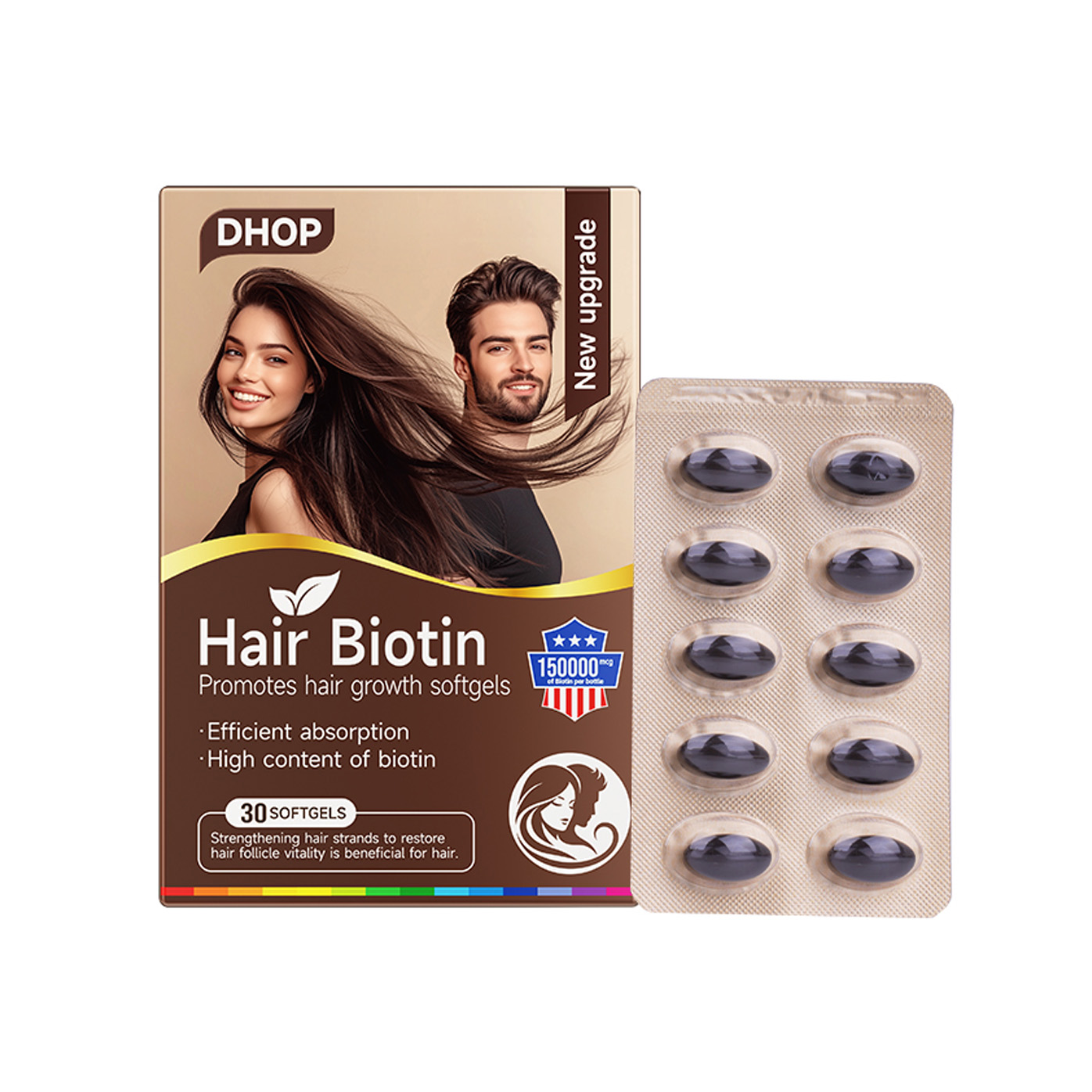 Hair Biotin Softgels for Hair Growth