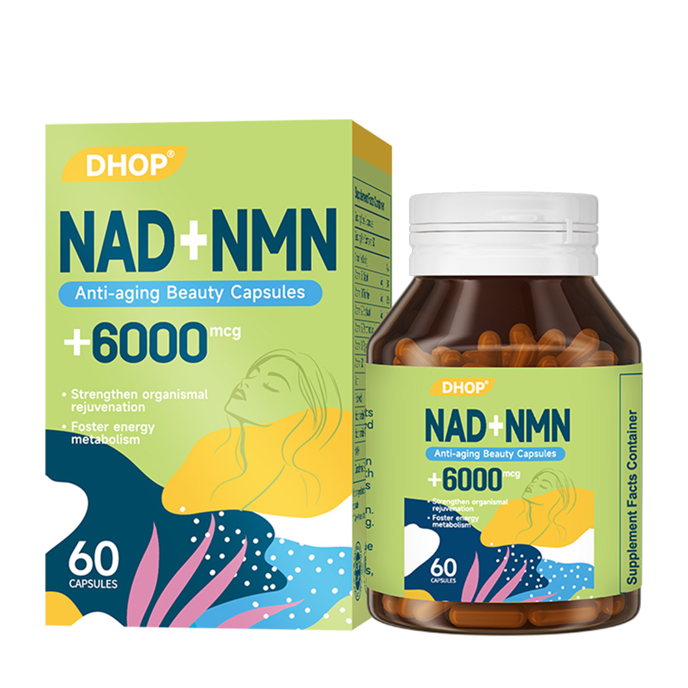Nad+Nmn+Anti-aging Beauty Capsules