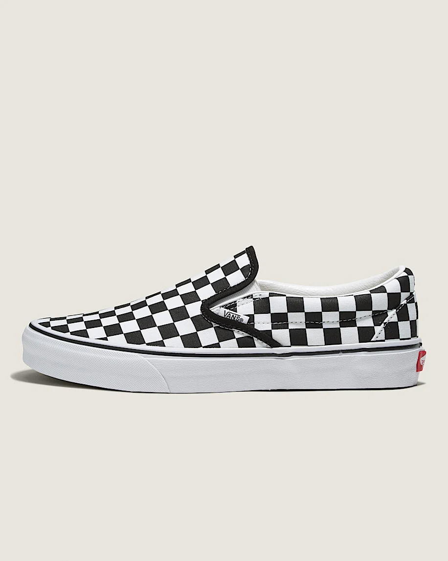 Customs Classic Slip-On Checkerboard Wide Shoe
