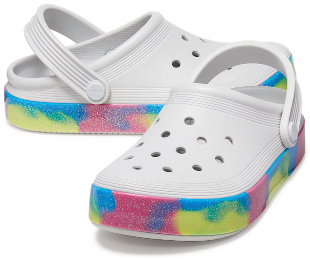 Kids’ Off Court Glitter Band Clog