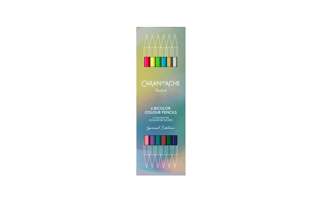 Box of 6 Two-tone Pencils CLAIM YOUR STYLE - Special Edition