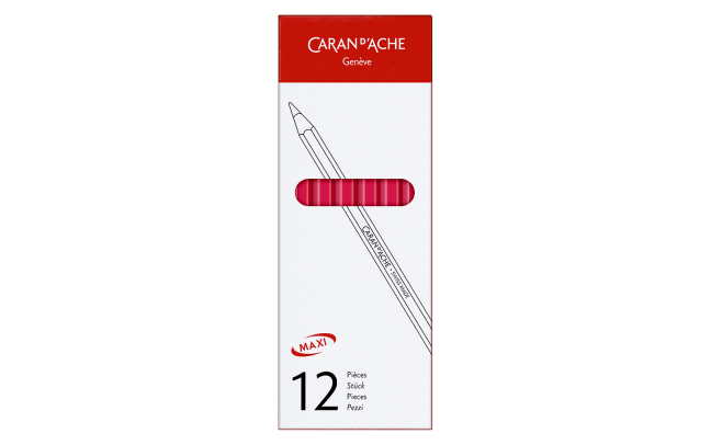 Box of 12 MAXI Pink Fluo pencils