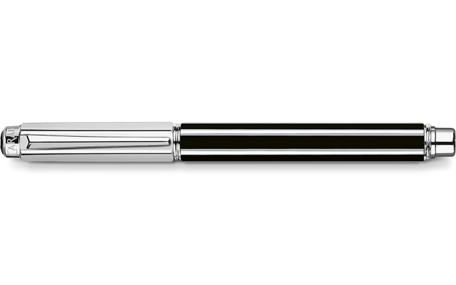 Silver-Plated, Rhodium-Coated VARIUS™ CHINA BLACK Roller Pen