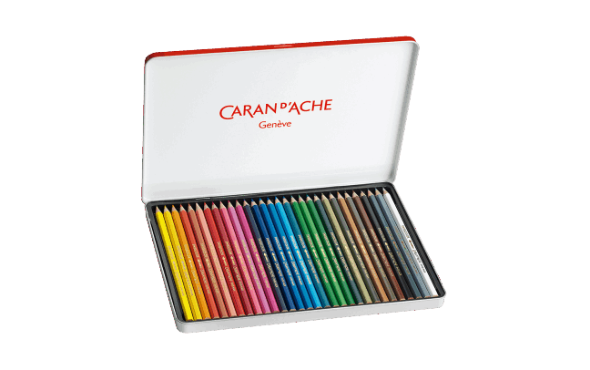 Box of 30 Colours Pencils SWISSCOLOR Water-soluble