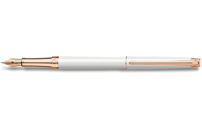 White Rose Gold LÉMAN™ SLIM Fountain Pen