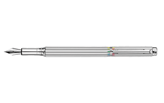 Silver-Plated and Rhodium-Coated VARIUS™ RAINBOW Fountain Pen Limited Edition