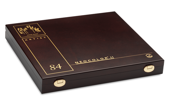 Wooden Box of 84 NEOCOLOR™ II Pastels