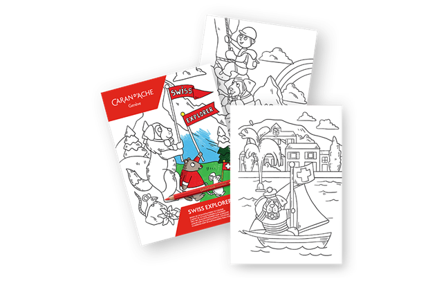 SWISS EXPLORER Colouring Book