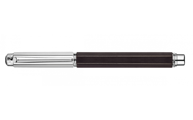 Silver-Plated and Rhodium-Coated VARIUS™ EBONY Fountain Pen