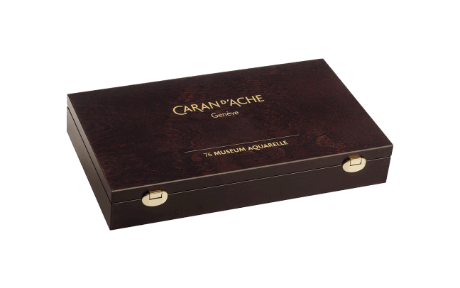 Wooden Box of 80 Colours MUSEUM Aquarelle