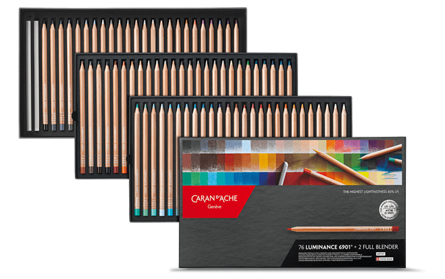 Box of 76 Colours LUMINANCE 6901™ + 2 Full Blender