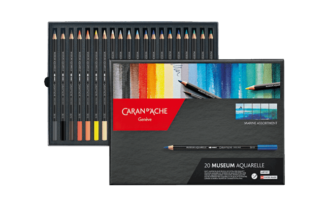 Marine Box of 20 Colours MUSEUM Aquarelle