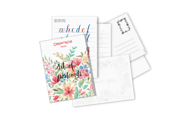 Botanical colouring and lettering set by Julie Thomas + 1 online class