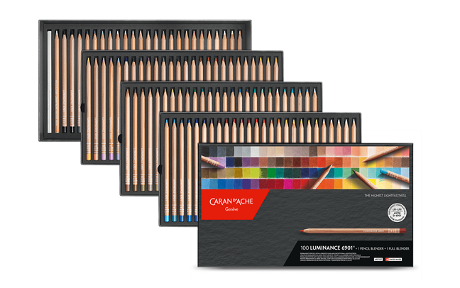 Box of 100 Colours LUMINANCE 6901™ + 2 Blender