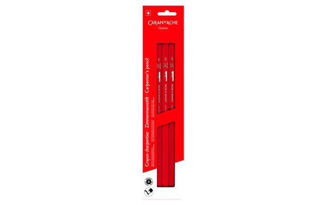 Set pack containing 3 CHARPENTER graphite pencils