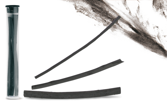 Natural Charcoal Plastic Tube with 3 Pieces