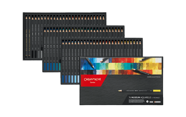 Standard Box of 76 Colours MUSEUM Aquarelle