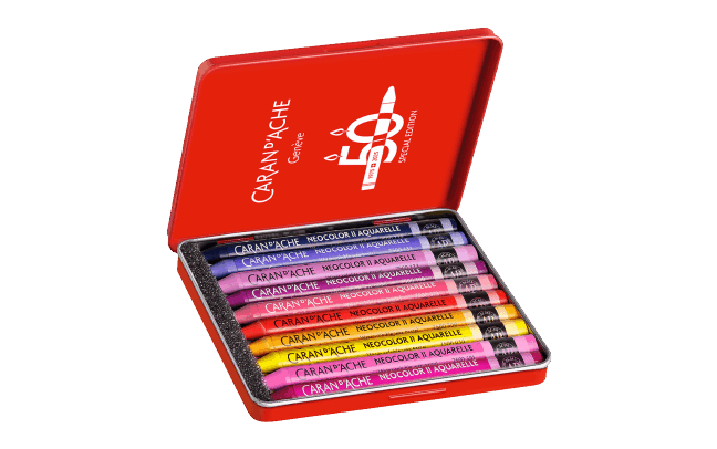 Box of 10 NEOCOLOR™ II Aquarelle Pastels 50 Years Pop – Special Edition